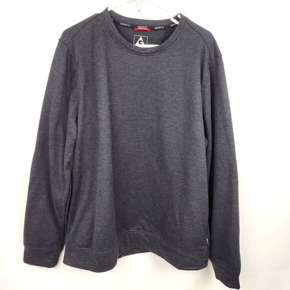 Gerry Shirt Charcoal Gray Pullover Polyester Therma Fleece Sweatshirt Mens XL - Picture 1 of 4